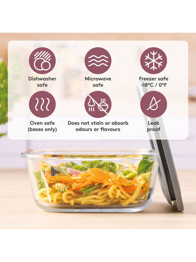Kilner Sett med 4 Clear Fresh oppbevaringsbeholdere