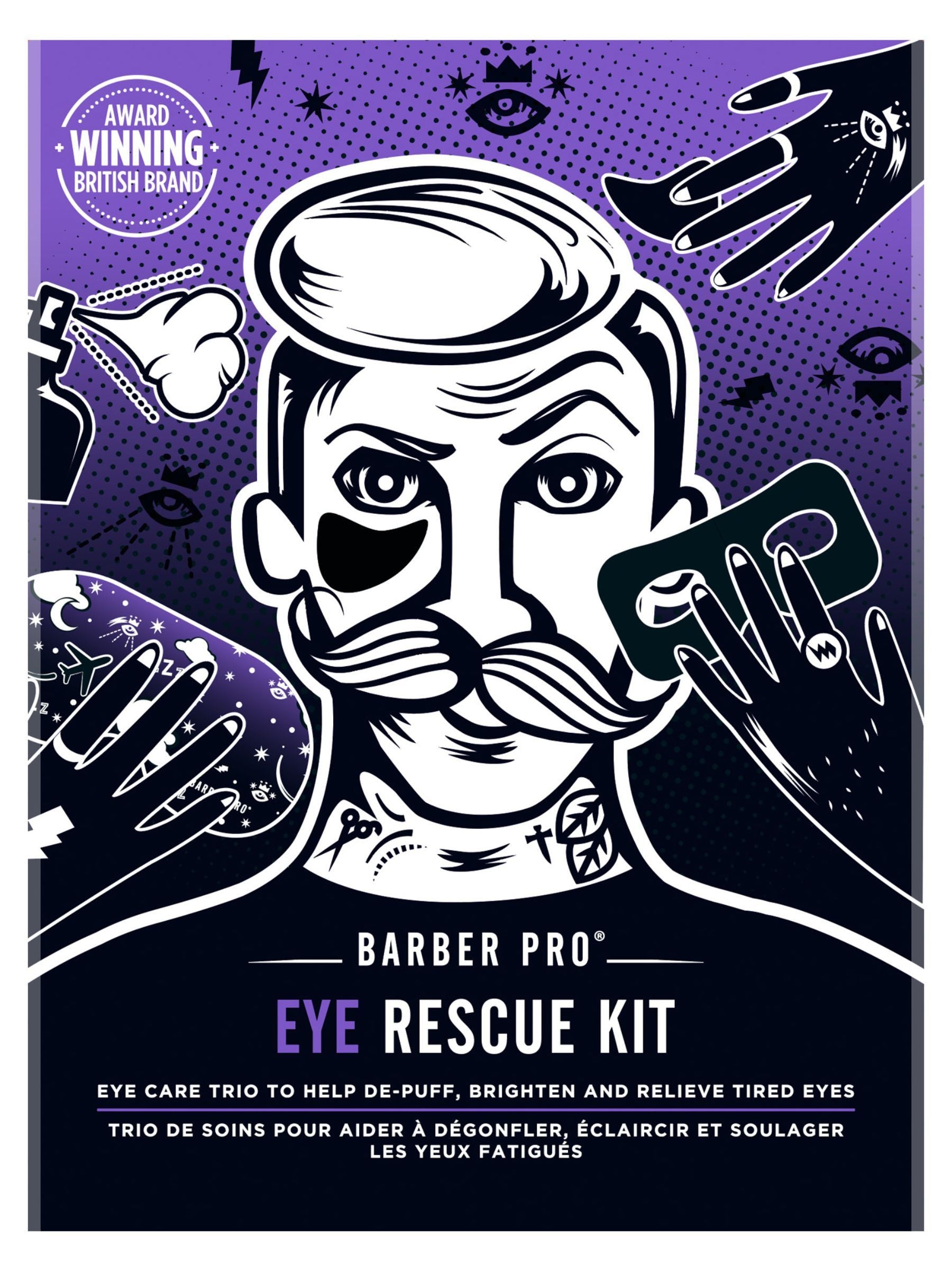 BARBER PRO Eye Rescue Kit - British product