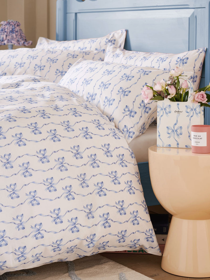Cath Kidston Blue Ribbon and Bows duvet cover set - British product