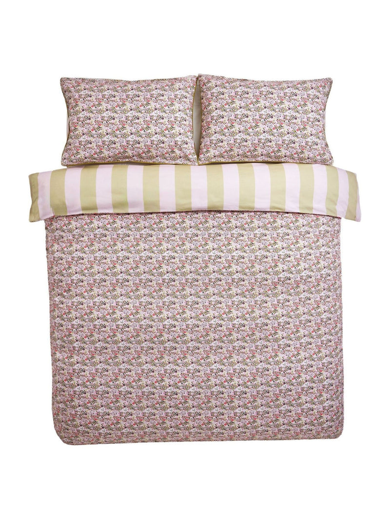 Cath Kidston Pink Tiny Town duvet cover and pillowcase set - British product