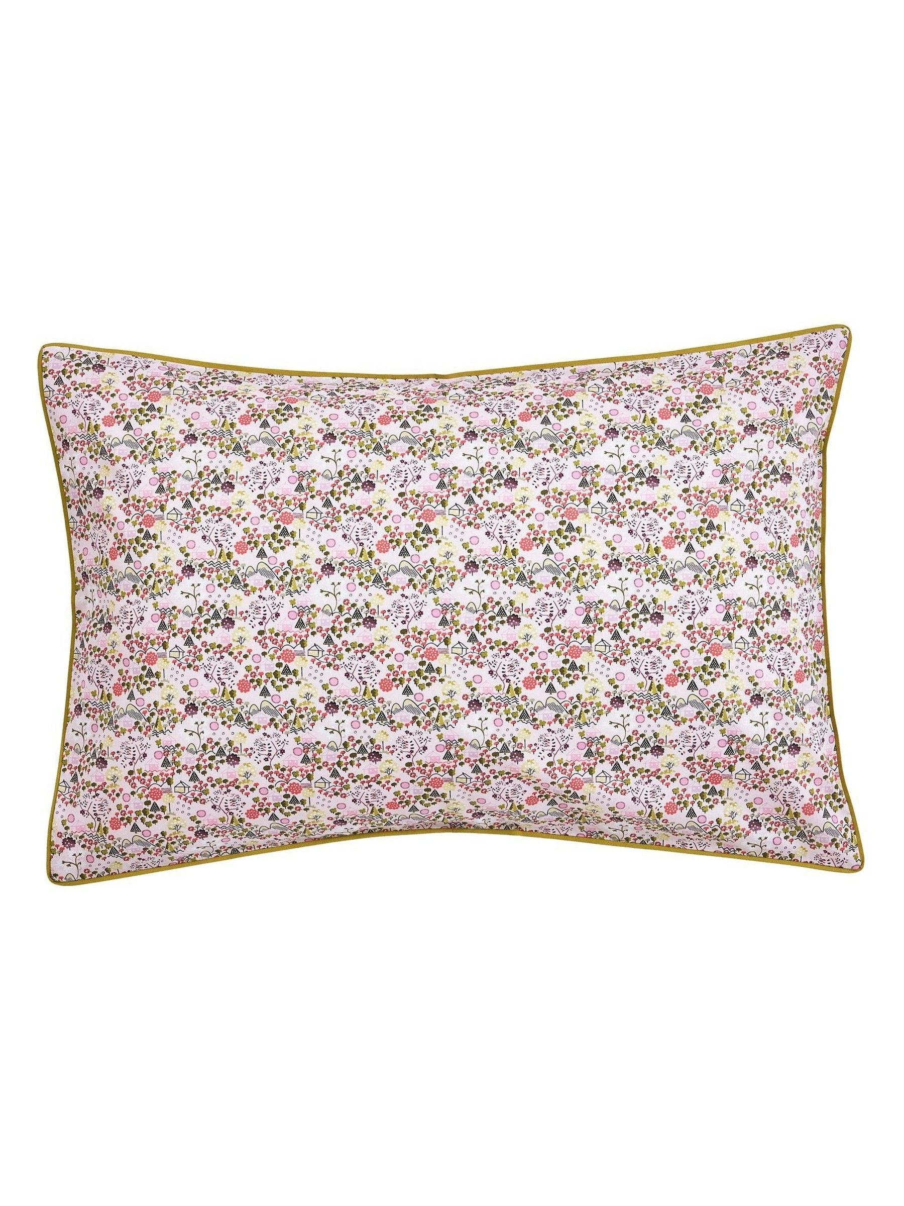 Cath Kidston Pink Tiny Town duvet cover and pillowcase set - British product