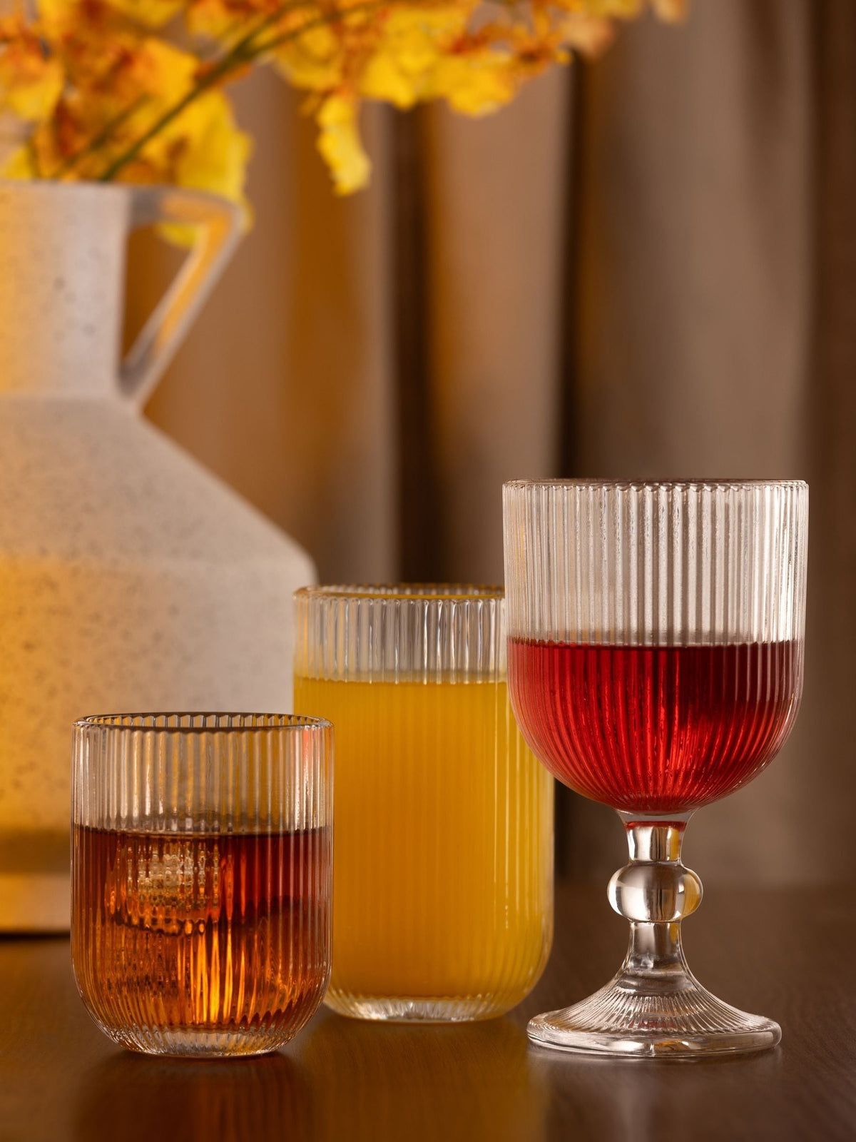 Ravenhead Set of 12 Clear Linea Glass