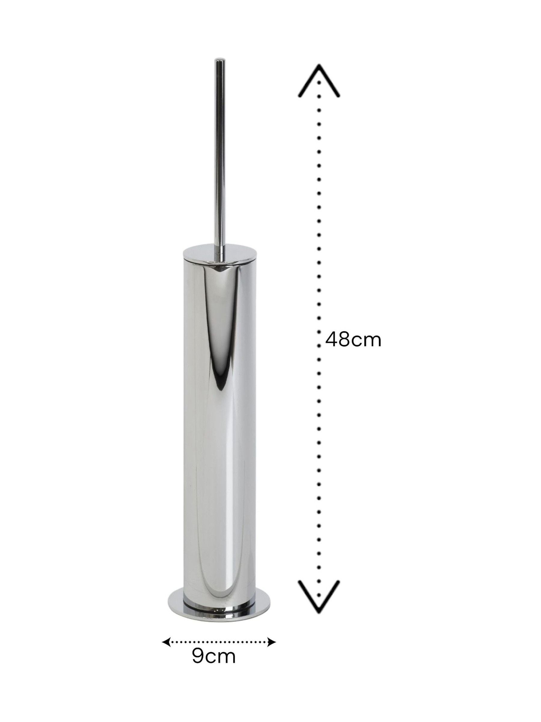 Showerdrape Chrome Belgravia toilet brush and holder (British brand)