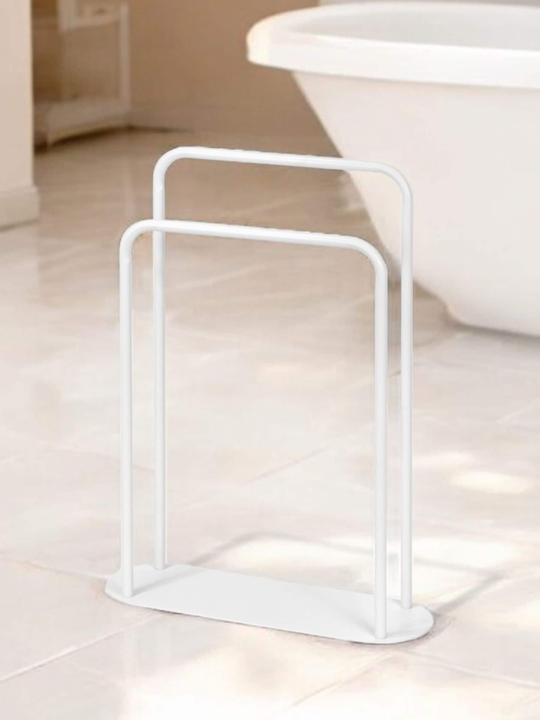 Showerdrape White Aspen Freestanding Towel Storage Stand (British brand)