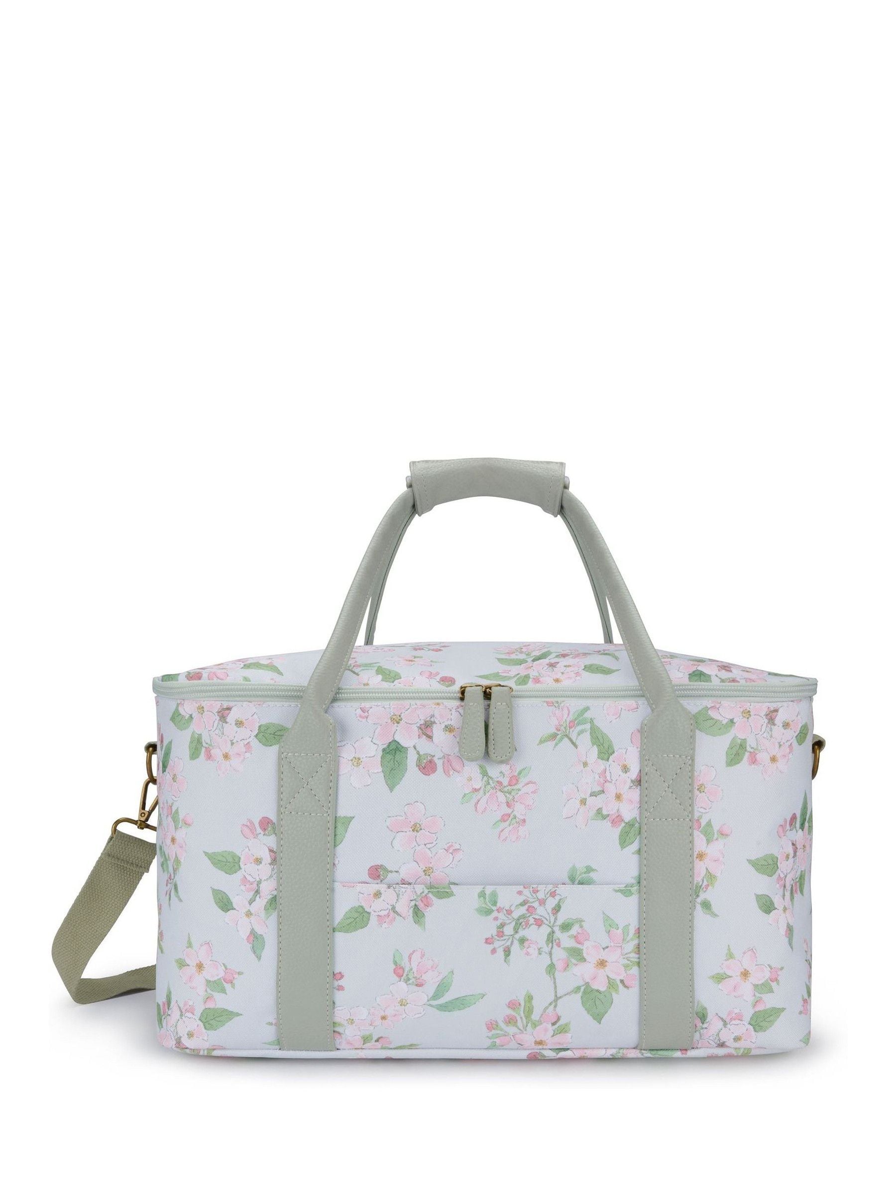 Sophie Allport off white blossom floral insulated picnic bag (British brand)