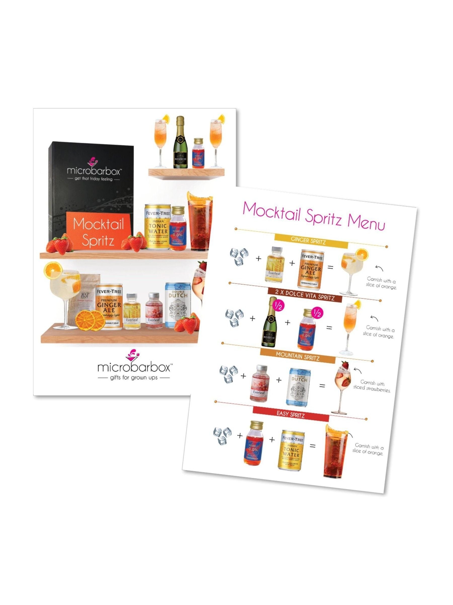 MicroBarBox mocktail spritz set, imported from the UK