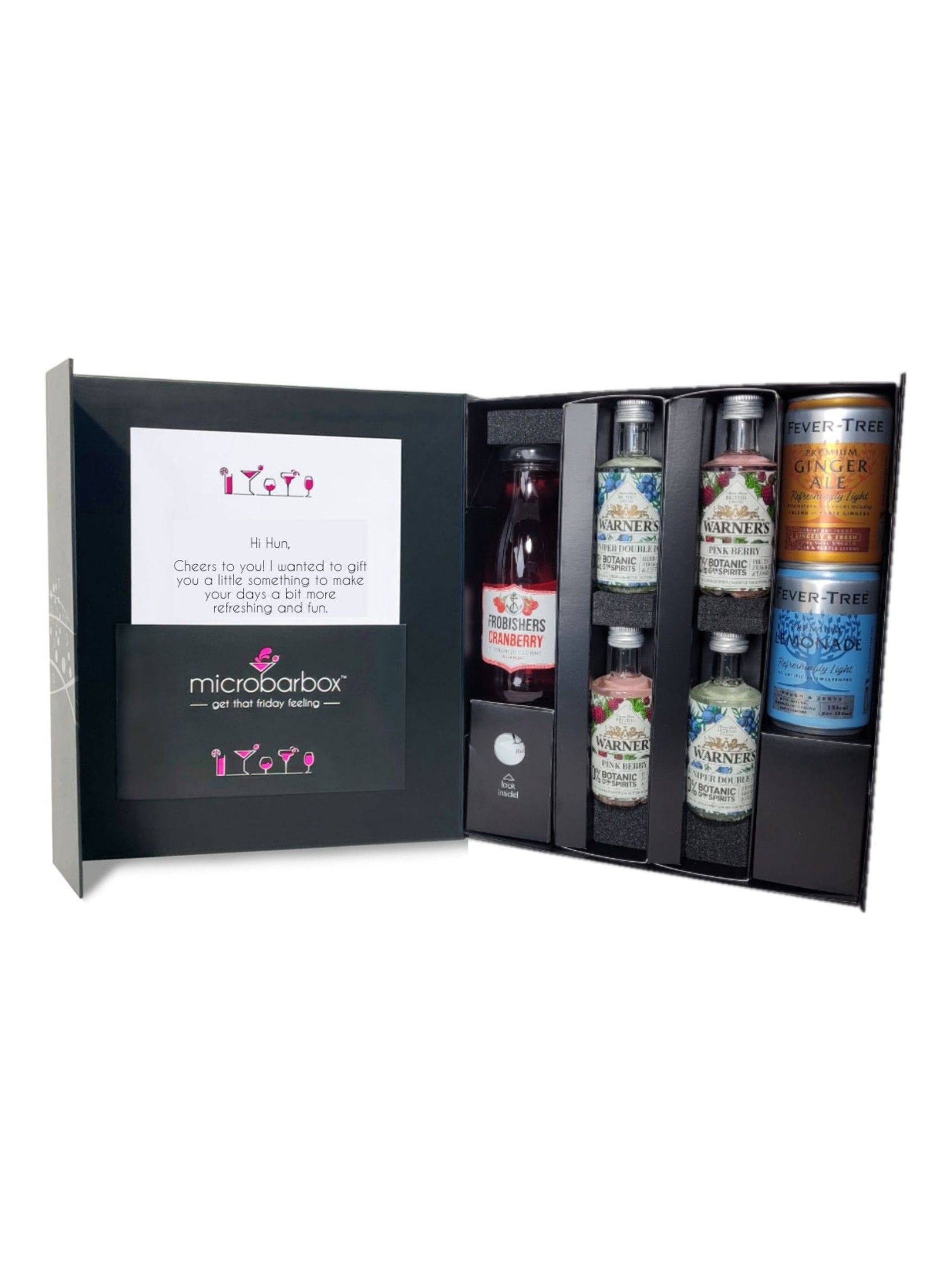 MicroBarBox Gin Mocktails Set Premium Gift Box, imported from the UK