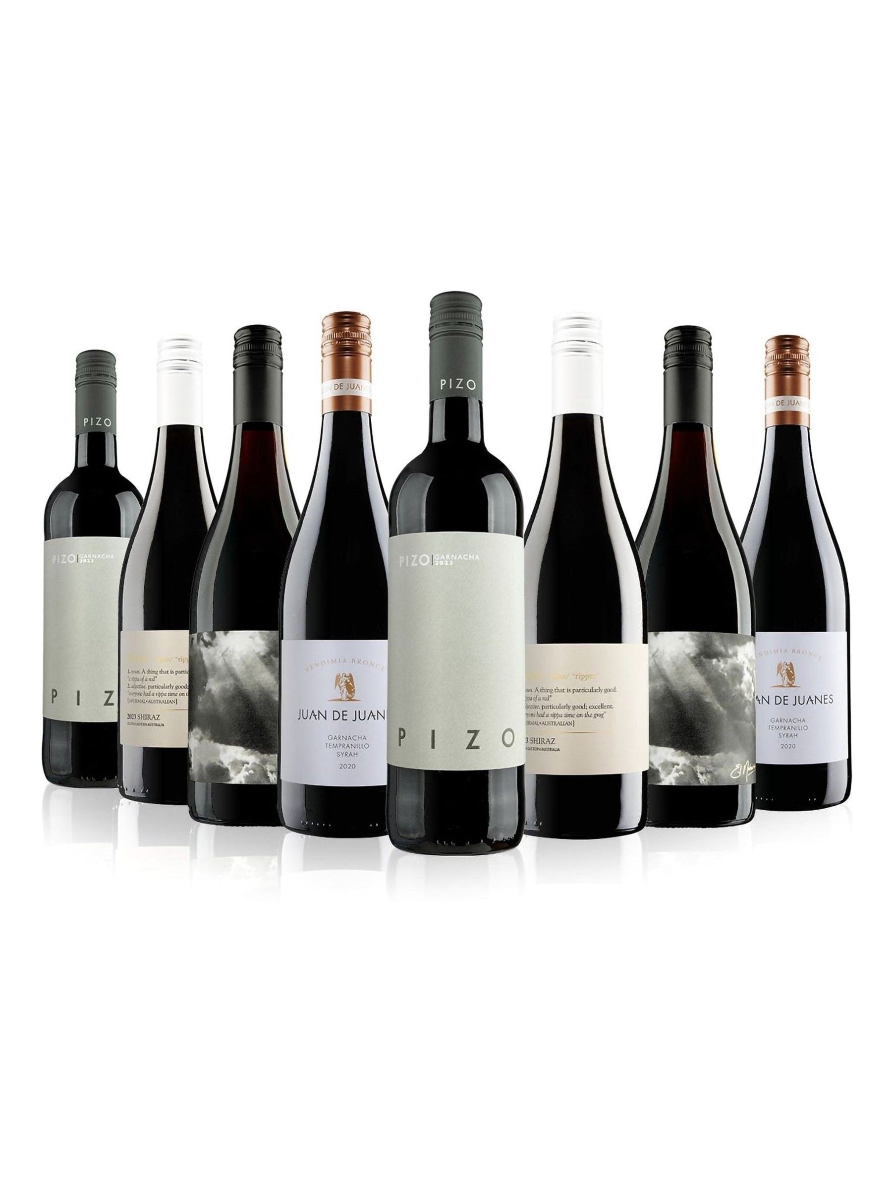 Virgin Wines red wine case 8 bottle (British brand)