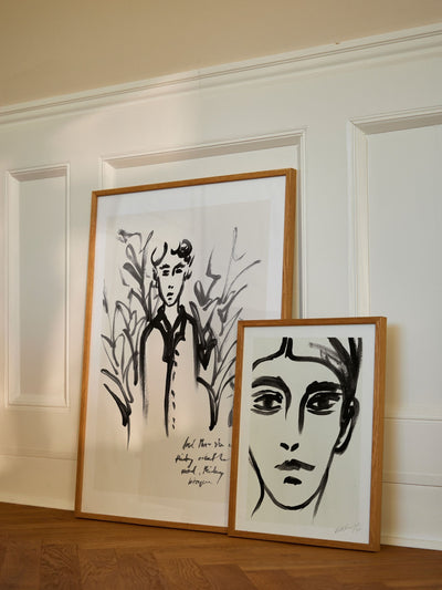 Paper Collective Black White Fortunate Graphic Art Print