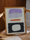 Paper Collective Three Shapes art print in black and white, imported from the UK