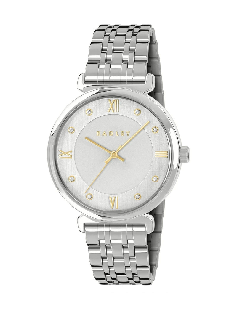 Radley Silver Tone T-Bar Bracelet Watch 35mm, imported from the UK