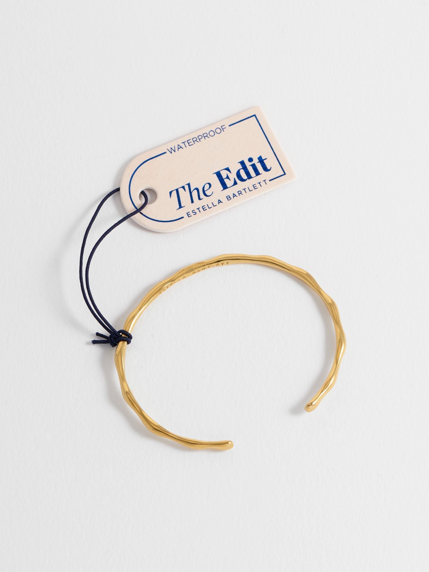 Estella Bartlett Gold Tone Molten Bangle - British product