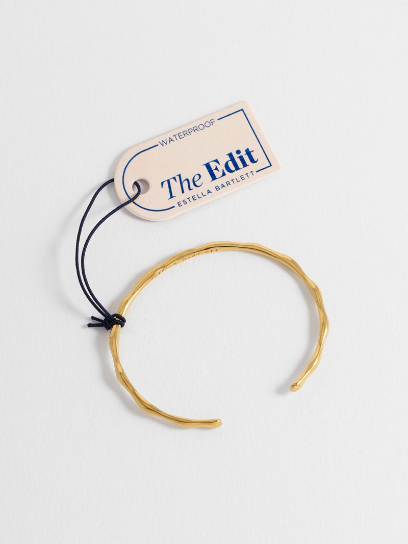 Estella Bartlett Gold Tone Molten Bangle - British product