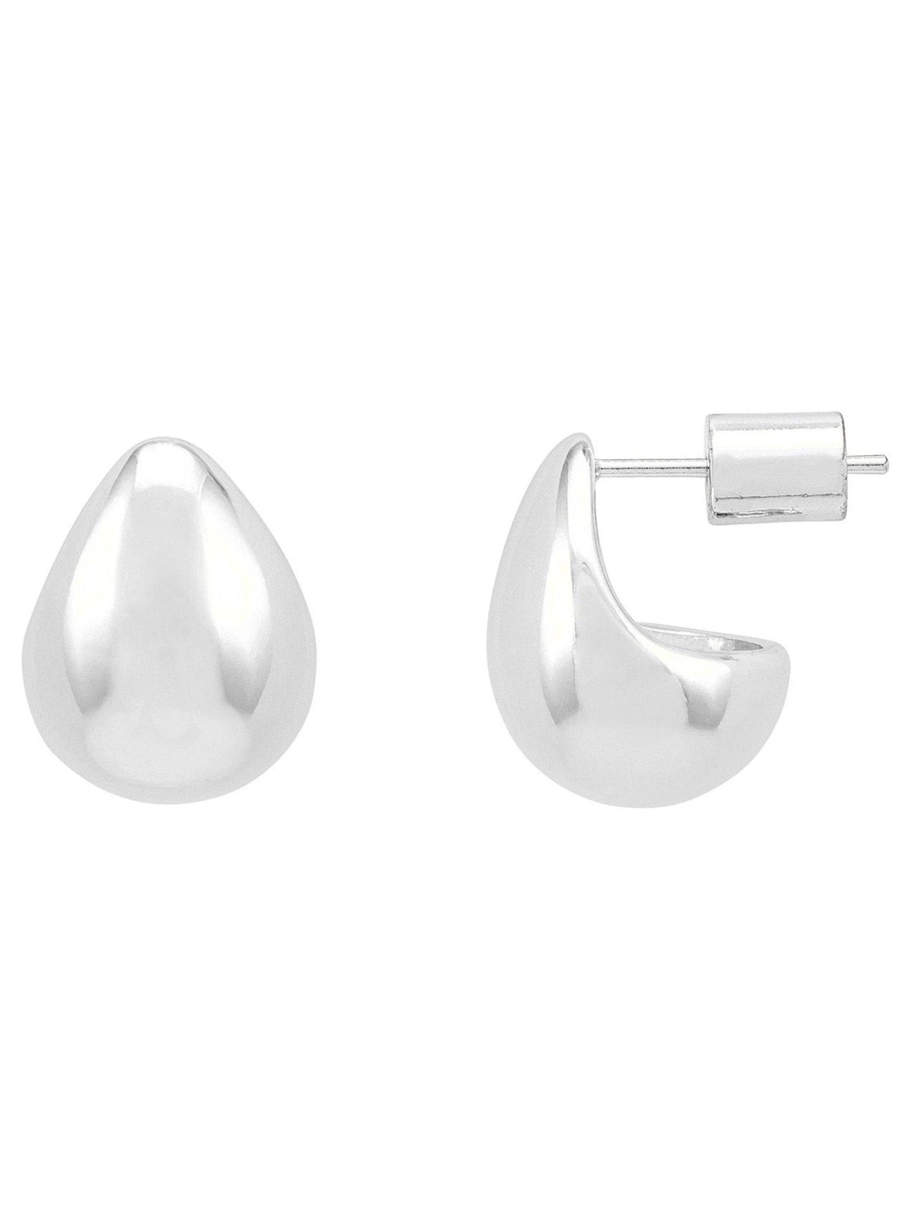 Estella Bartlett Silver Tone Mini Teardrop Earrings - British product