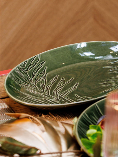 Mikasa White Jardin Oval Ceramic Serving Platter