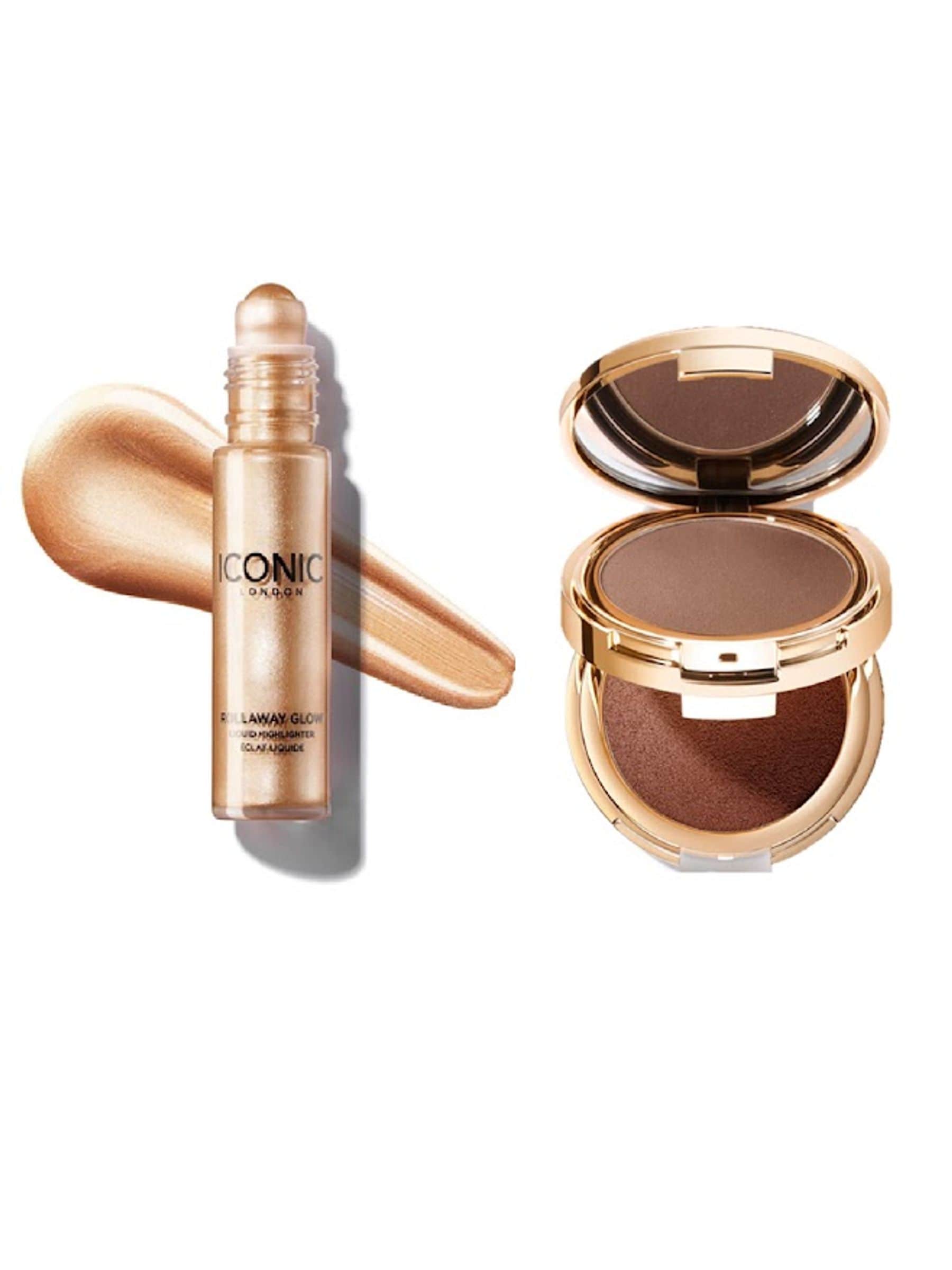 ICONIC London sculpt and glow bundle in champagne and tan, UK version