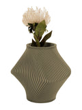 Tea Green Twisted Rib Vase