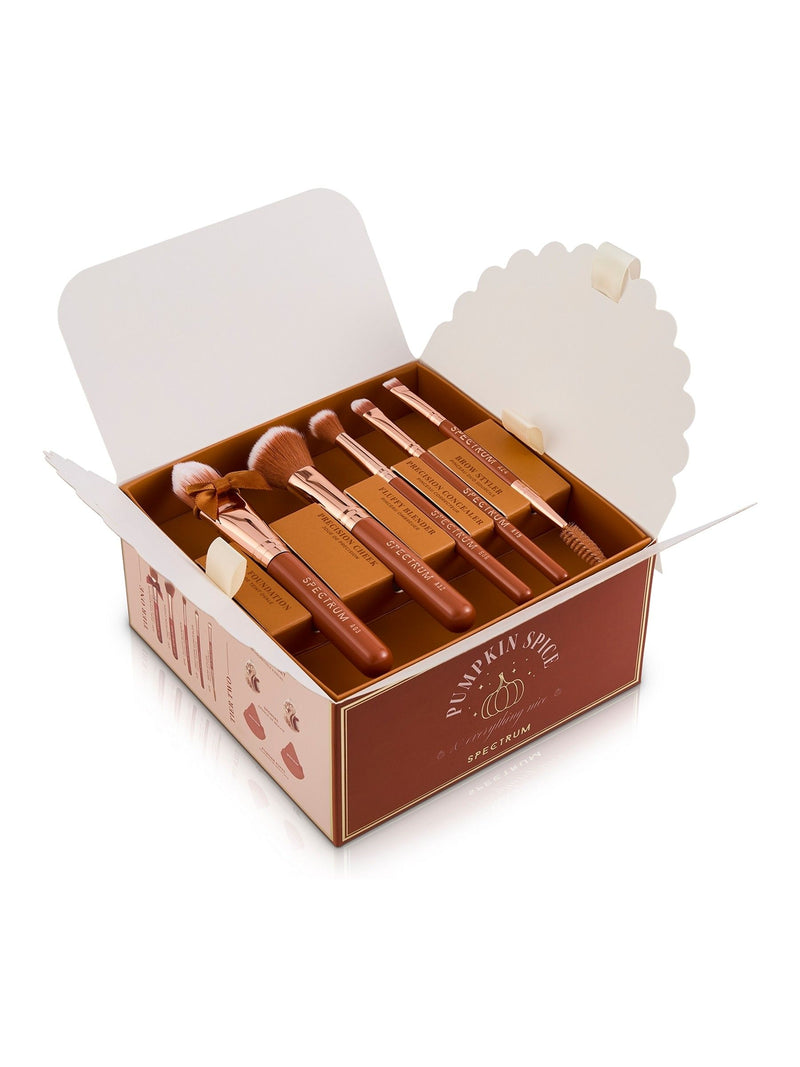 Spectrum Collections Pumpkin Spice Brush Sponge and Powder Puff Gift Set