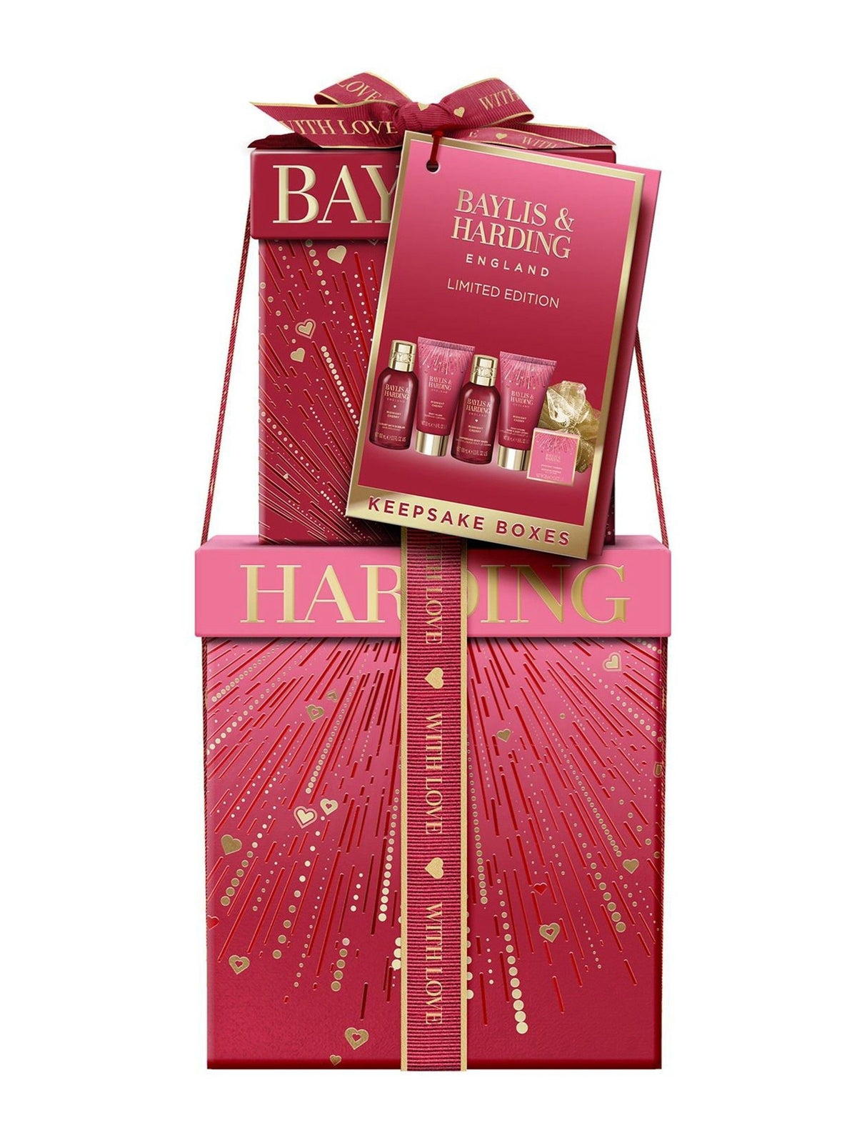 Baylis & Harding Midnight Cherry Luxury Pamper Present Gift Set