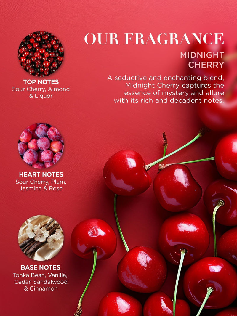 Baylis & Harding Midnight Cherry bath gift set - British product