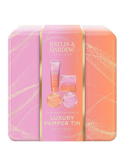 Baylis & Harding Jojoba, Vanilla & Almond Oil Luxury Pamper Tin Gift Set