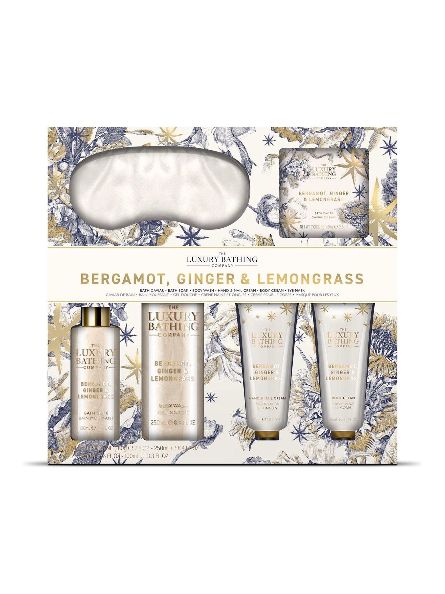 The Luxury Bathing Company Bergamot Ginger and Lemongrass Ultimate Pamper Gift Set