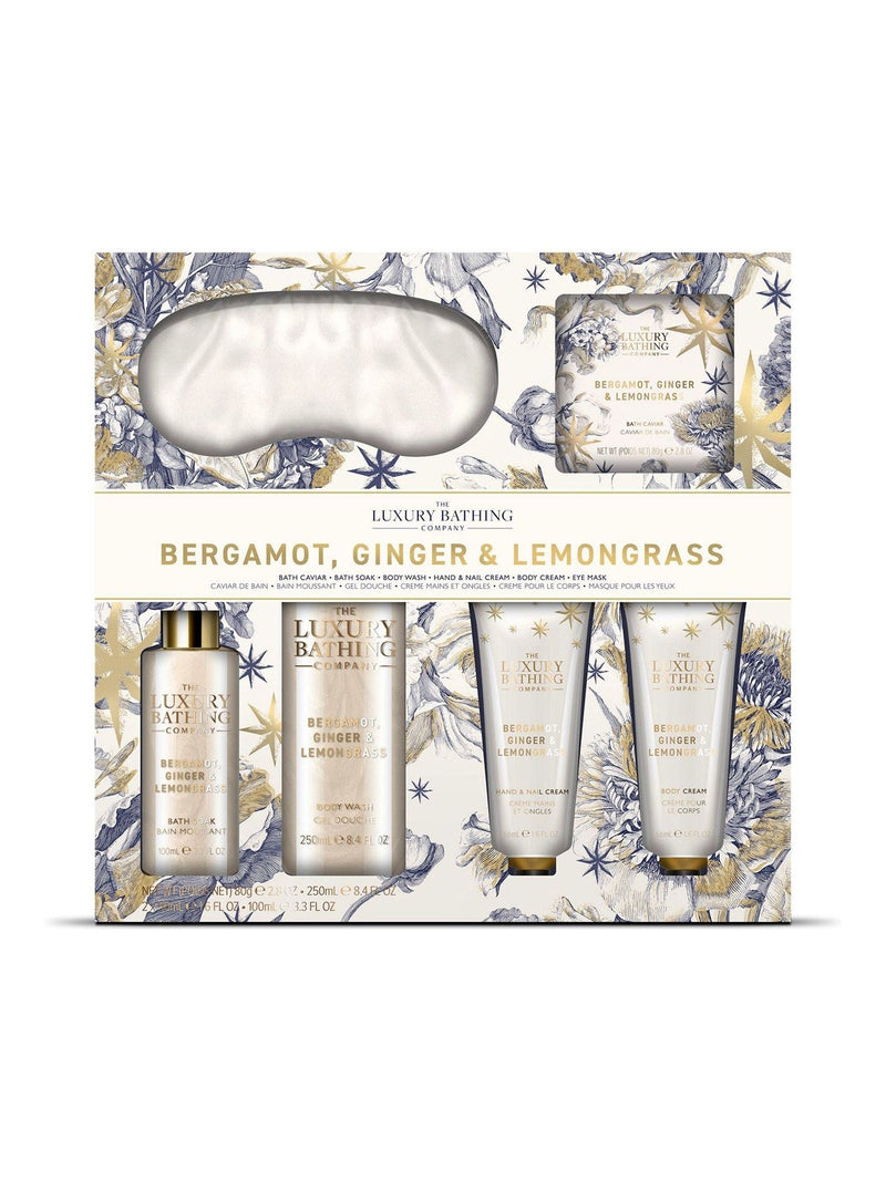 The Luxury Bathing Company Bergamot Ginger and Lemongrass Ultimate Pamper Gift Set