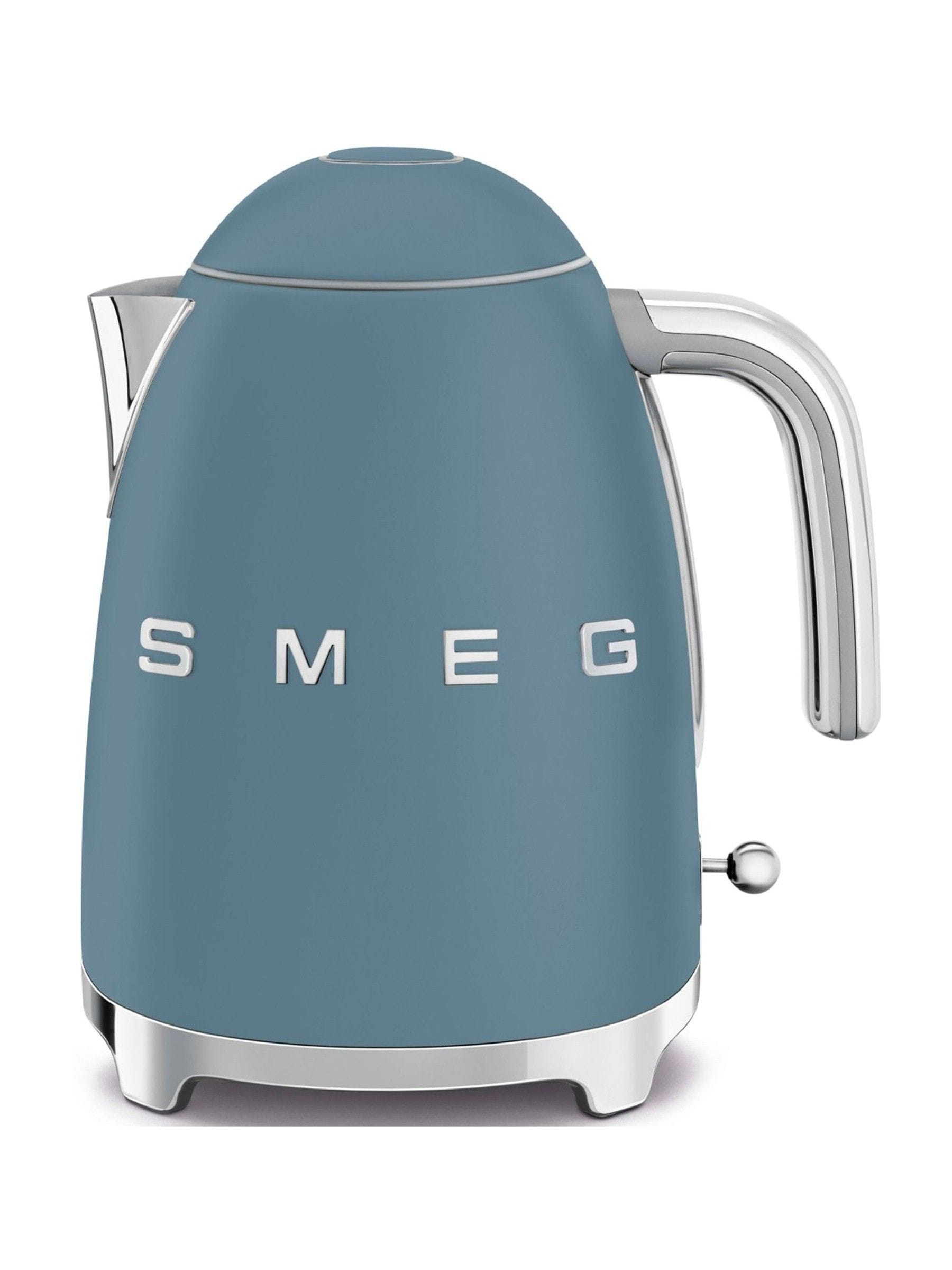 Smeg Storm Blue Matt Retro 50s 1.7L electric kettle (British brand)