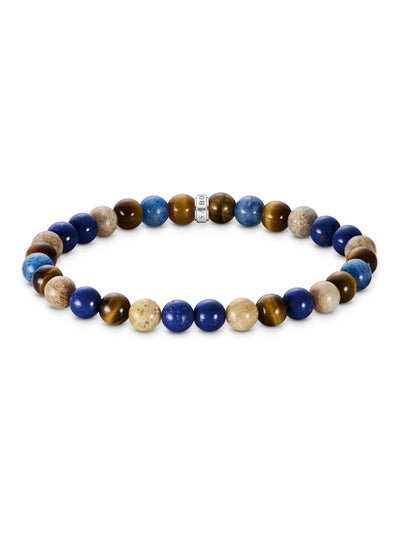 Thomas Sabo Blue Earth and Beads Stretch Bracelet