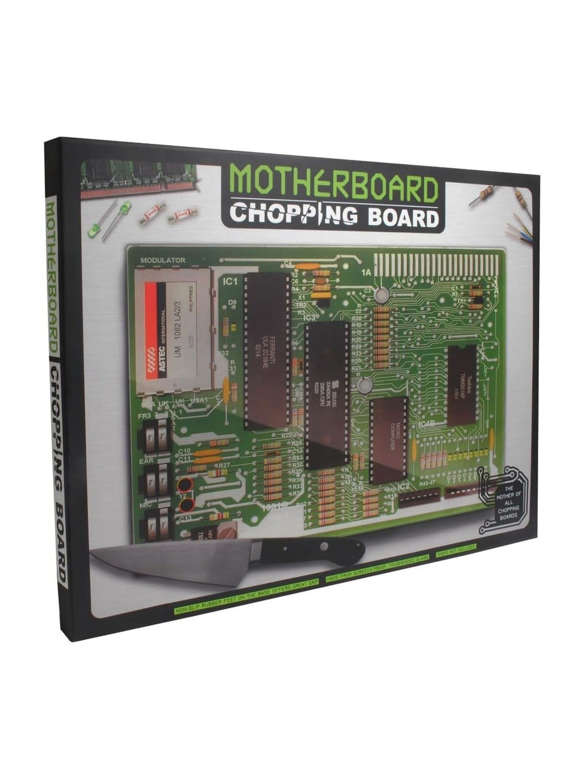 Jeray Clear and Green Motherboard Chopping Board