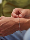 Bartlett London paperclip chain bracelet silver tone - British product