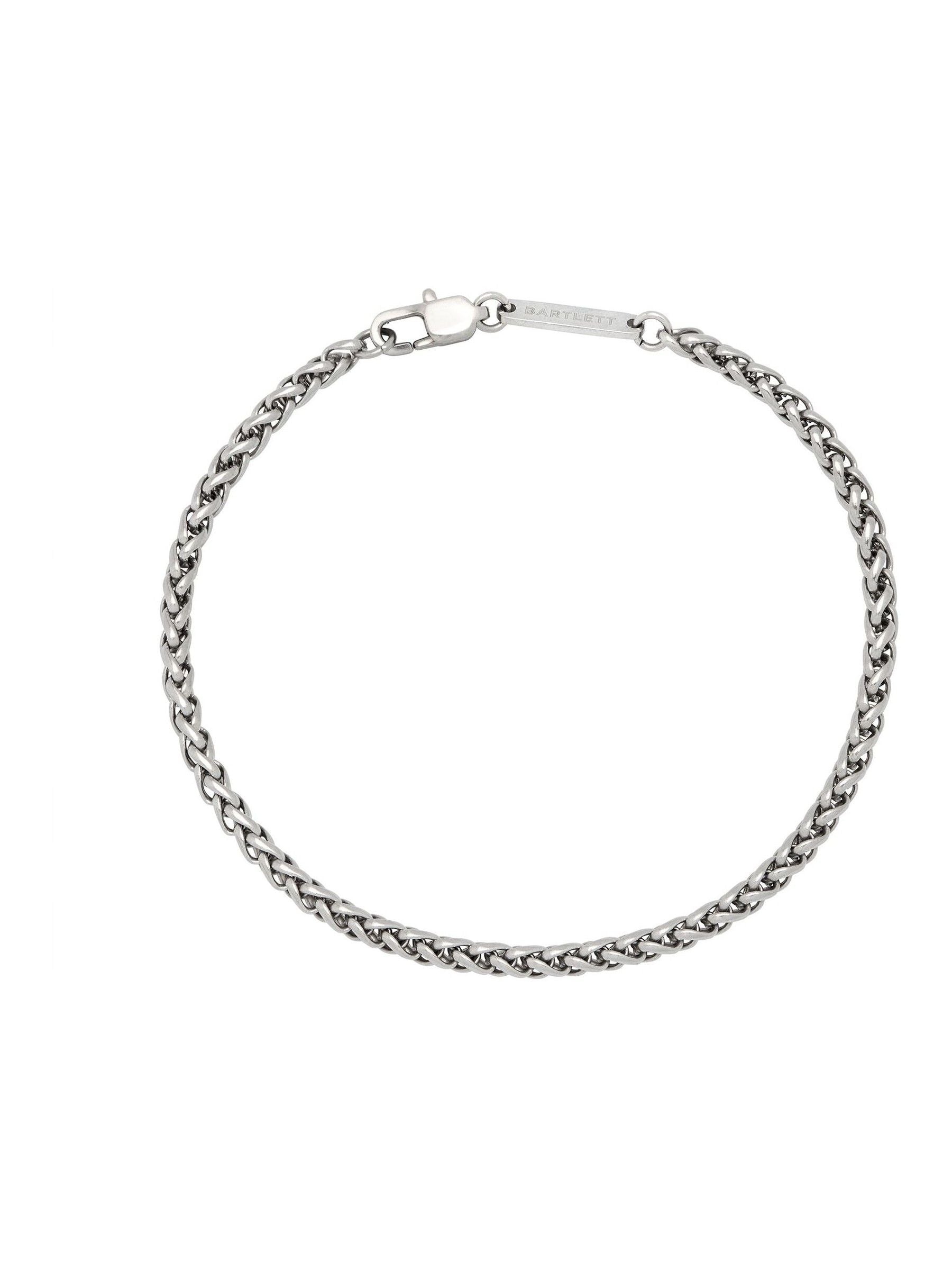 Bartlett London Spiga Chain Bracelet Silver Tone - British product
