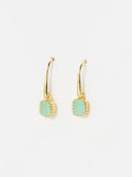 Oliver Bonas blue briar aquamarine drop earrings, imported from the UK