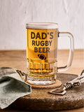Personalised Dads Sport Beer Glass by No Ordinary Gift