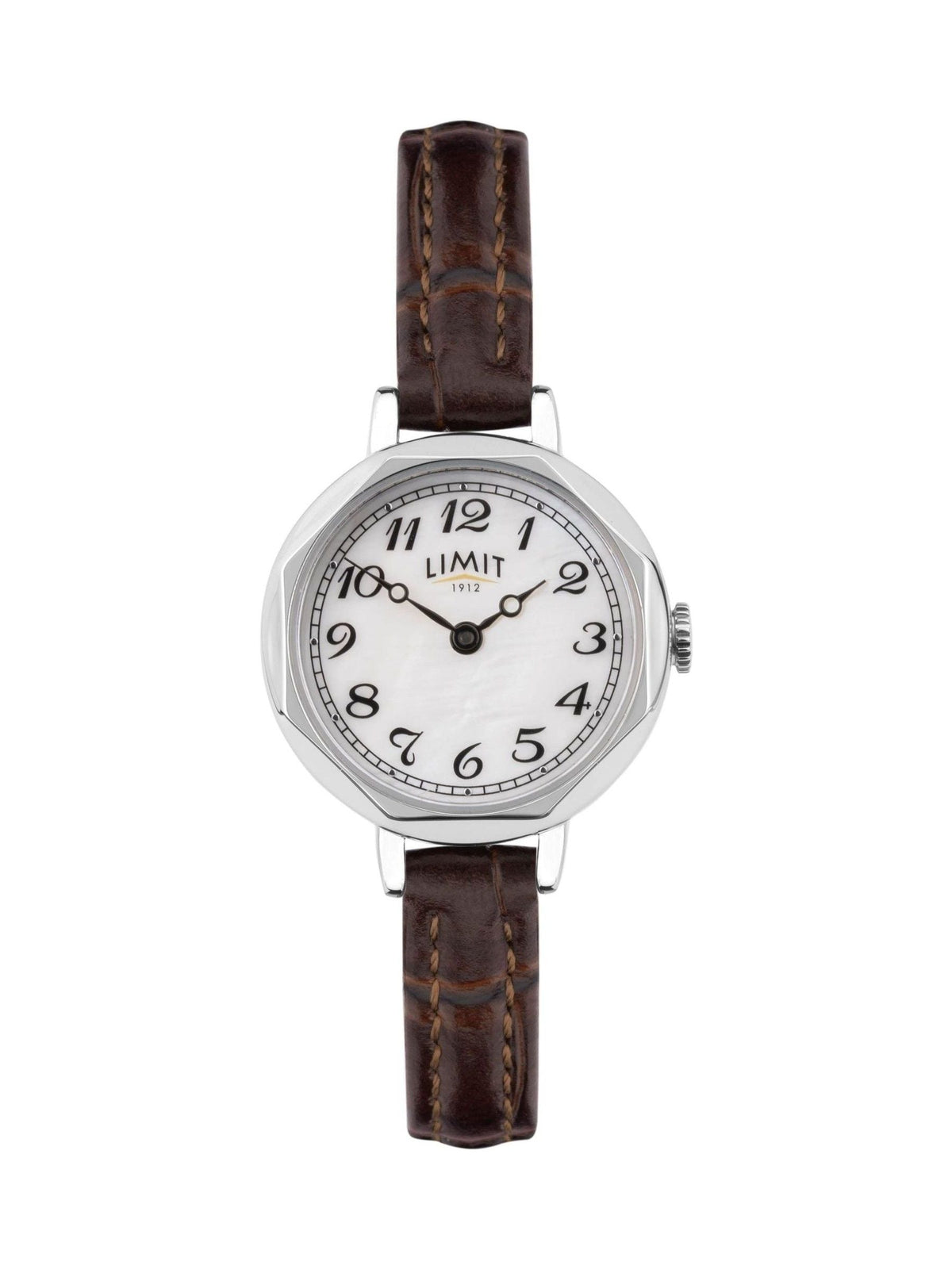 Hexagonal Analogue Watch Brown 26mm, UK version