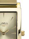 Limit Gold Tone Rectangular Analogue Watch 23mm, UK version