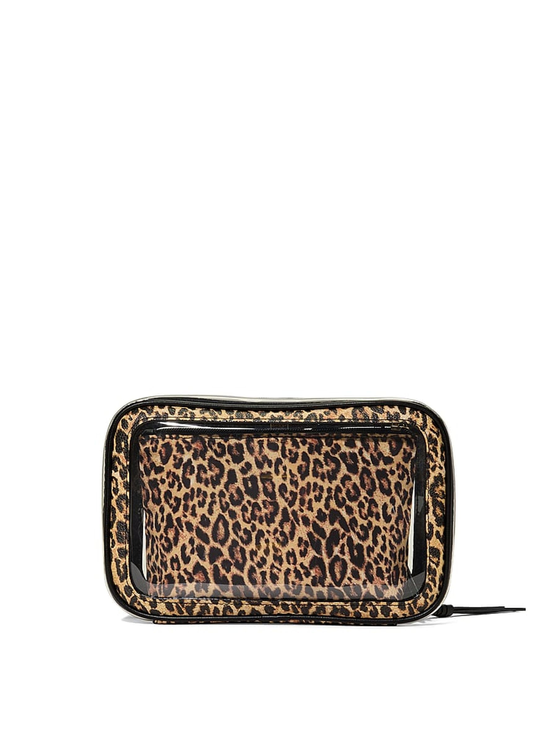 3-in-1 Leopard Print Travel Makeup Bag Trio