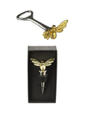 Selbrae House Gold Bee bottle opener and stopper set (British brand)