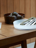 LSA International White Collective Low Glass Bowl 35cm