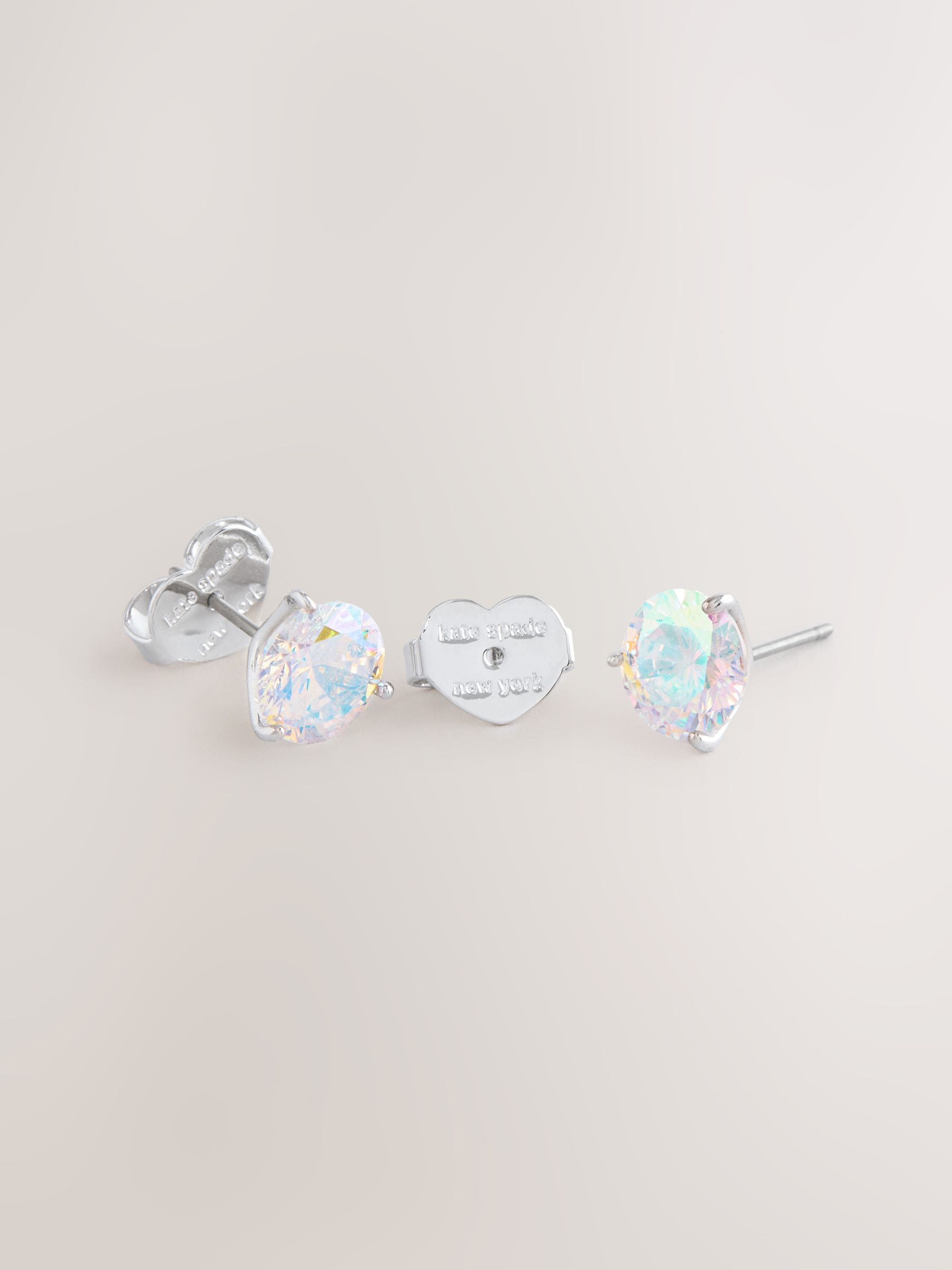 kate spade new york Metallic Tone Trio Prong Studs Earrings, UK version