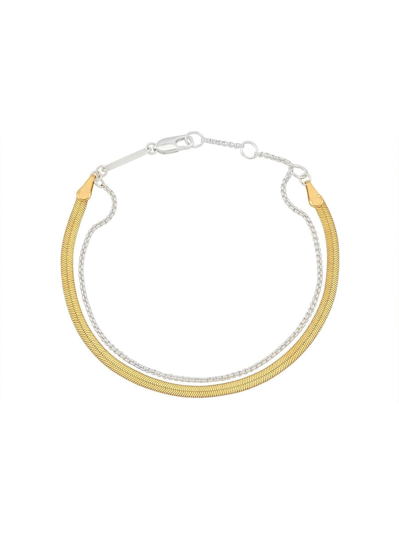 Estella Bartlett gold tone waterproof herringbone chain bracelet set - British product