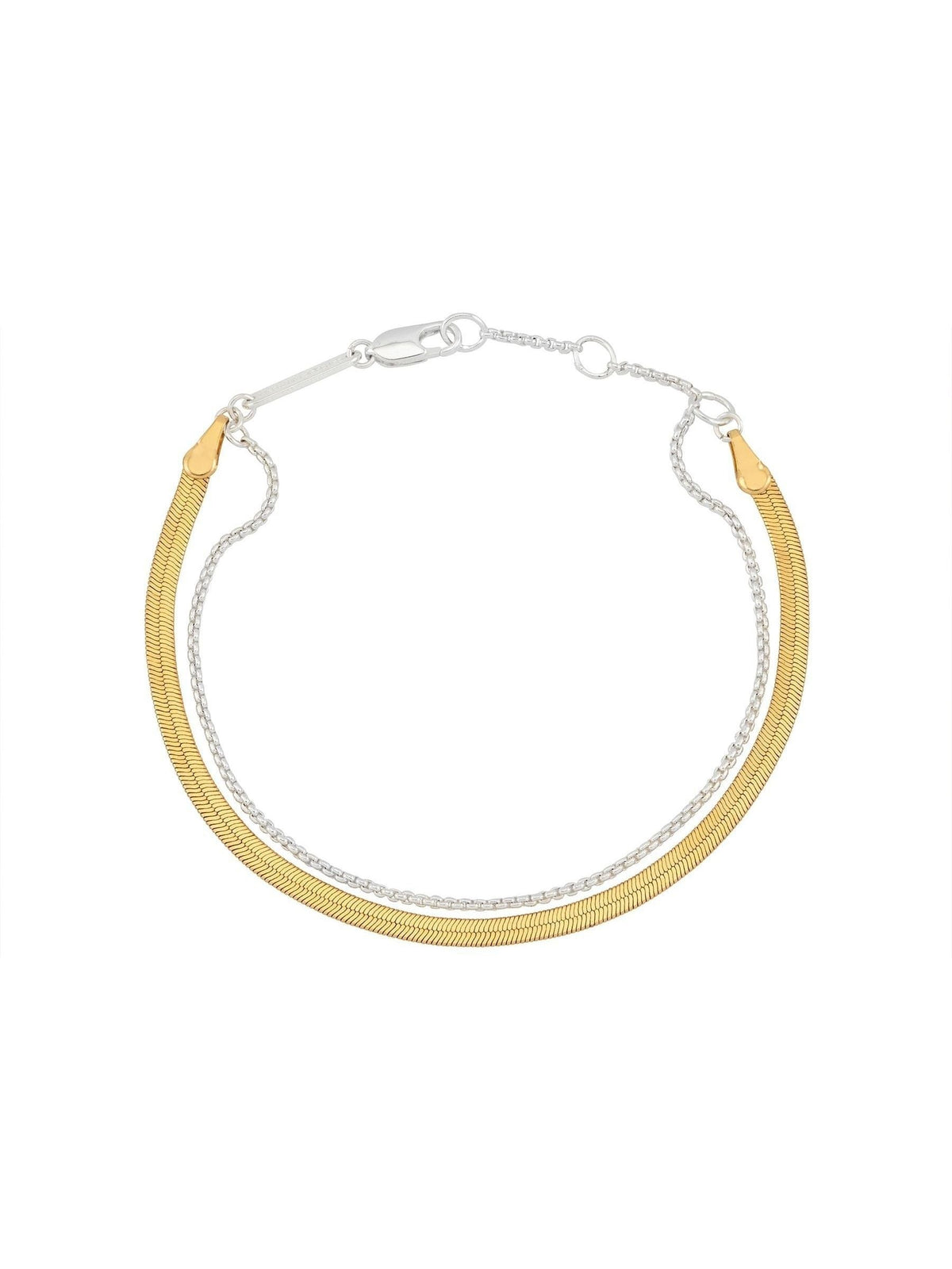 Estella Bartlett gold tone waterproof herringbone chain bracelet set - British product