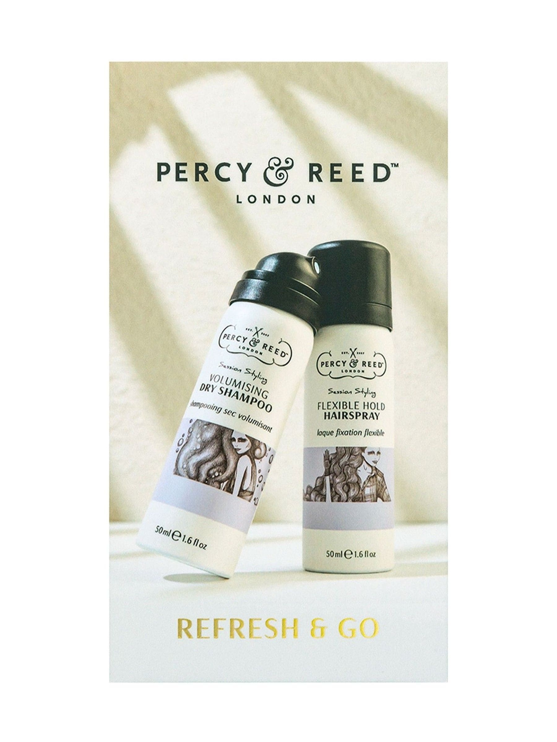 Percy & Reed Refresh and Go Haircare Gift Set, imported from the UK