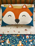 Catherine Lansfield Green Fox and Woodland Friends duvet cover set - British product