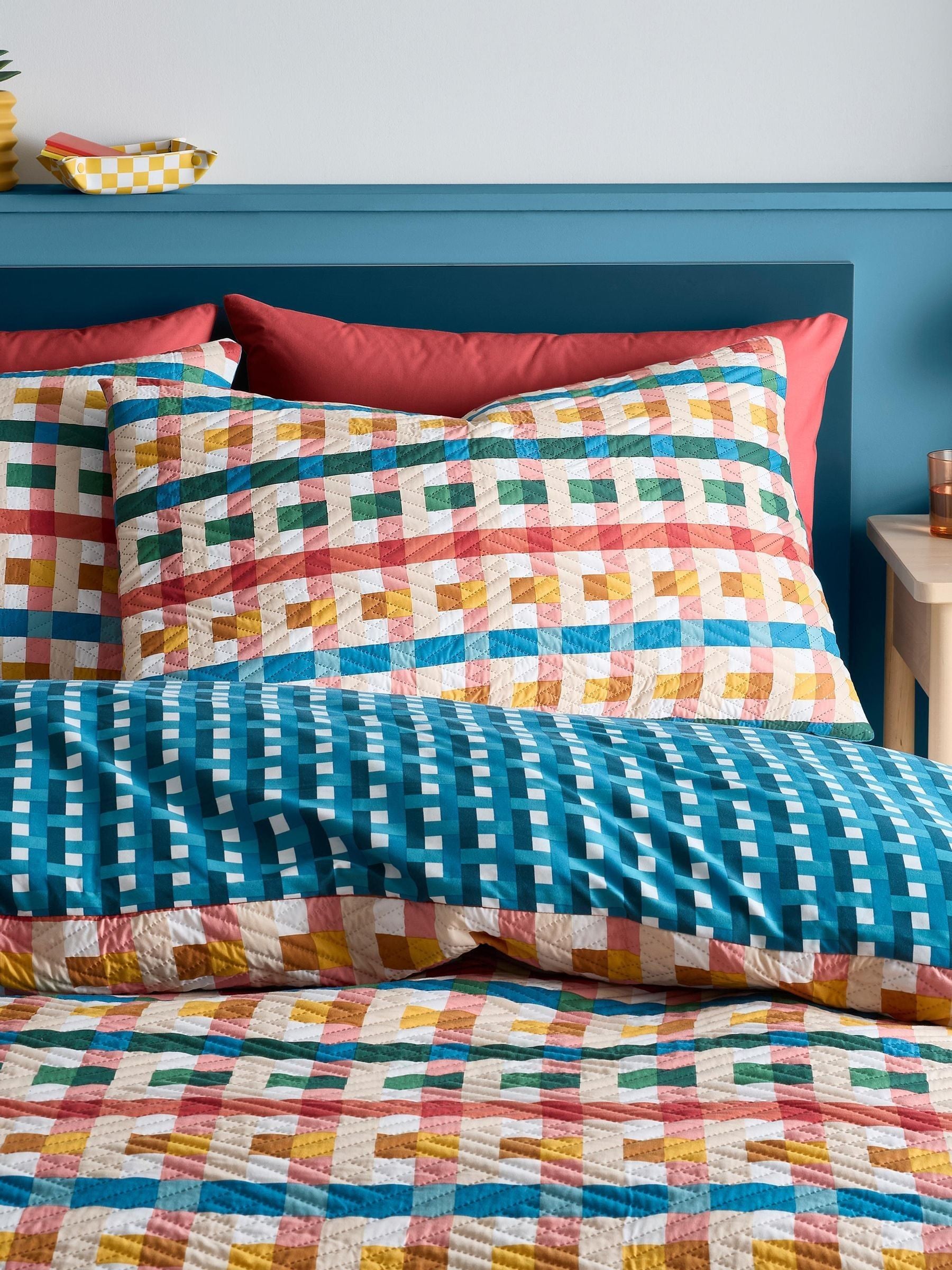 Fusion Multi Rhett Textured Duvet Cover Set - British product