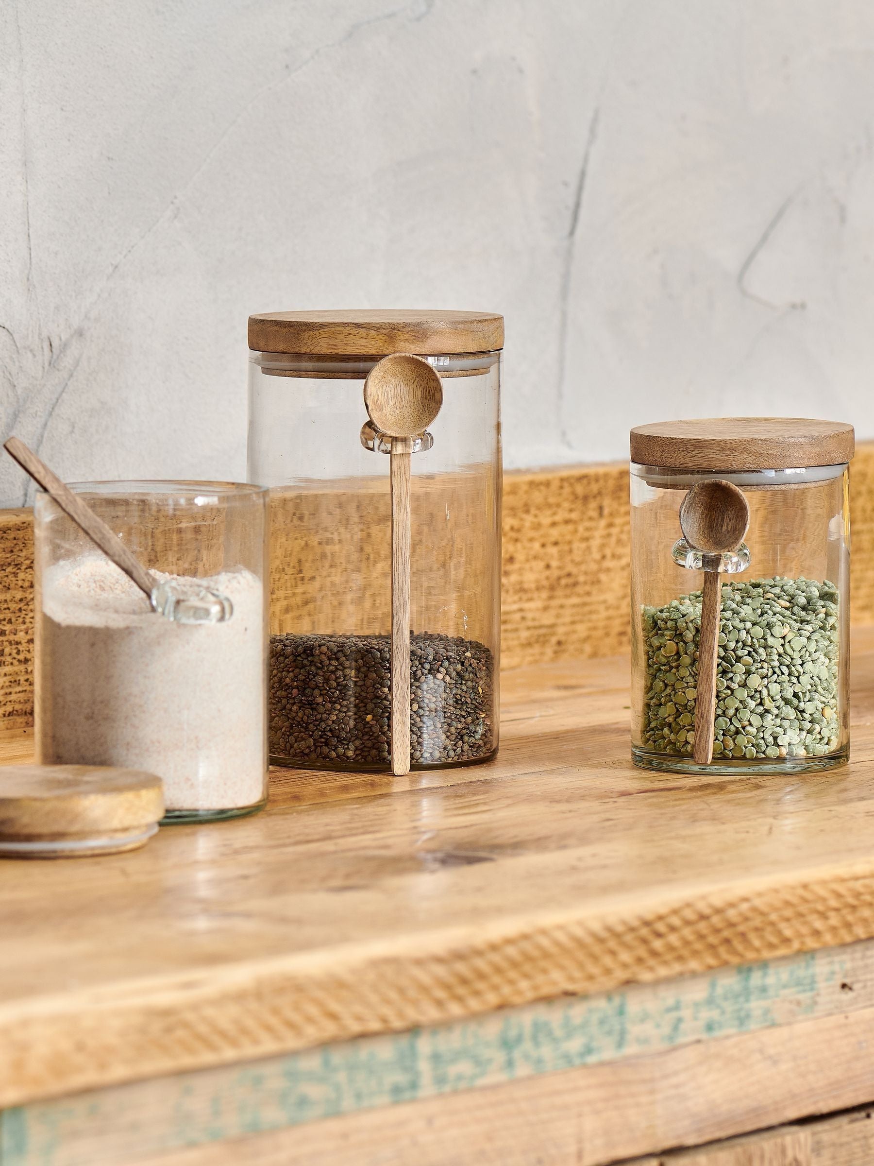 Nkuku Clear Kossi Storage Large Jar