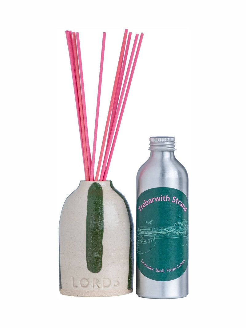 Lords Fragrance House Trebarwith Strand Striped Ceramic Reed Diffuser 200ml
