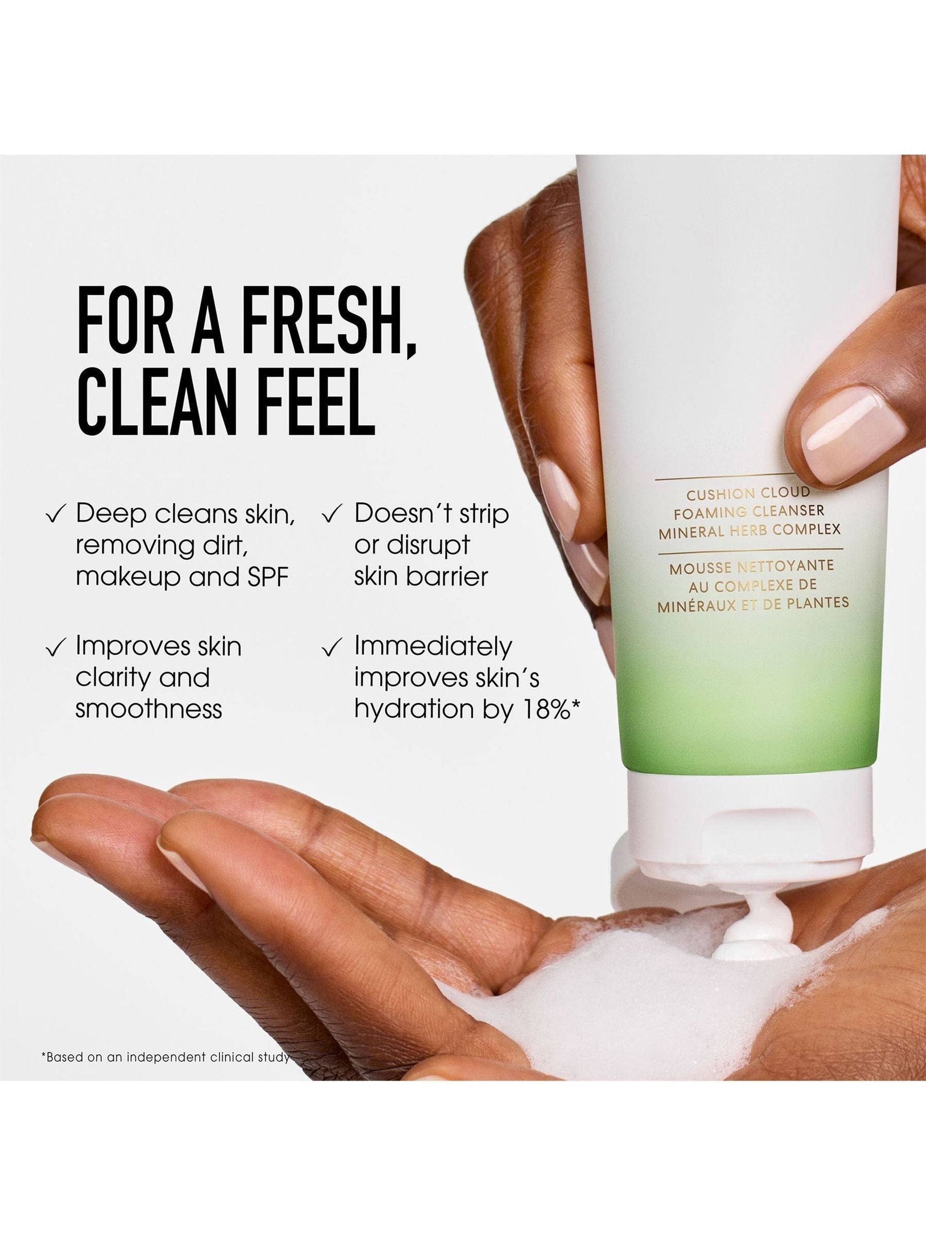 bareMinerals SKINLONGEVITY Cushion Cloud Foaming Cleanser - British product