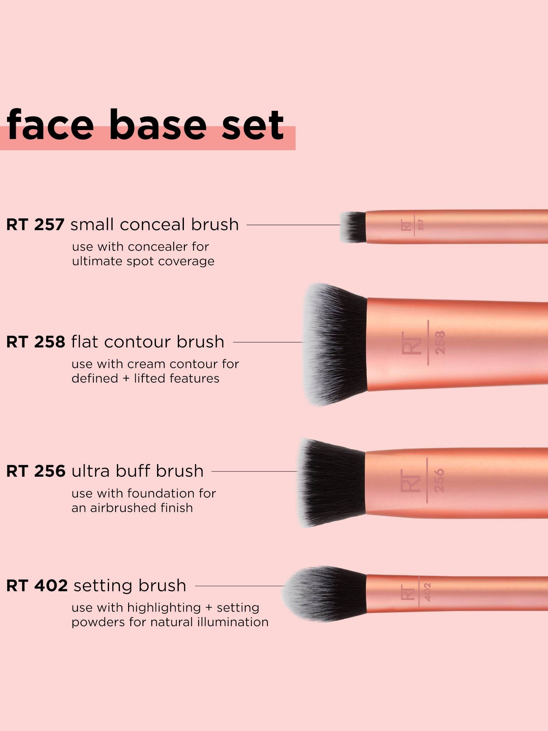 Real Techniques Flawless Base Makeup Brush Set, imported from the UK