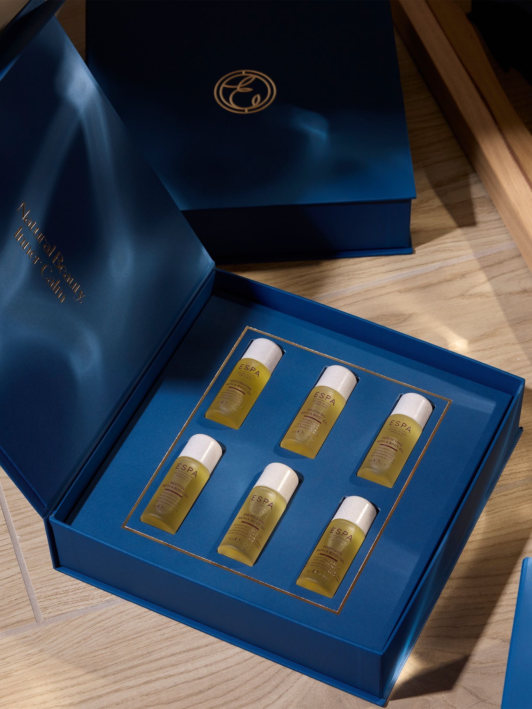 ESPA Signature Blends Collection bath and body oil gift set with six 15ml oils - British product